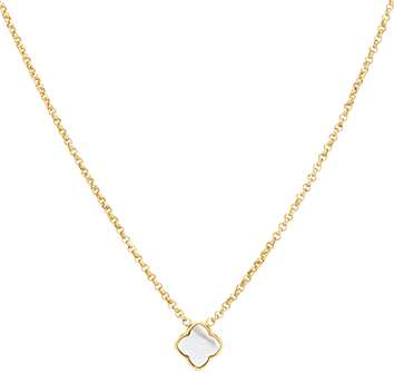 Pearl clover necklace